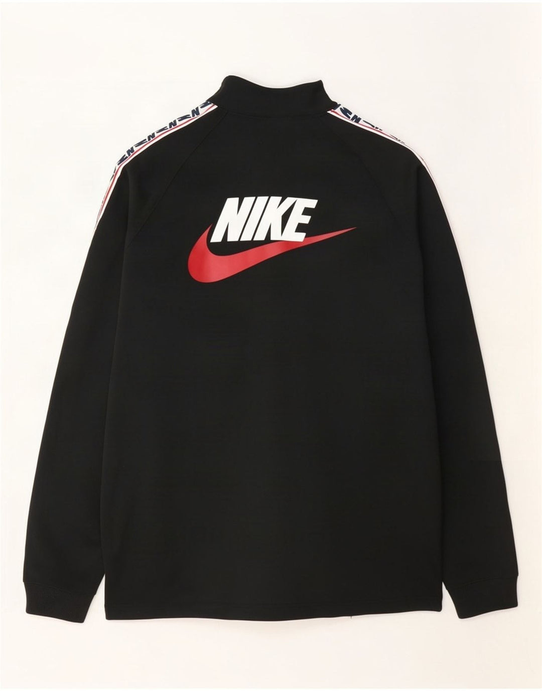 Jaqueta Nike masculina com agasalho gráfico, pequena, preta, colorida, poliéster