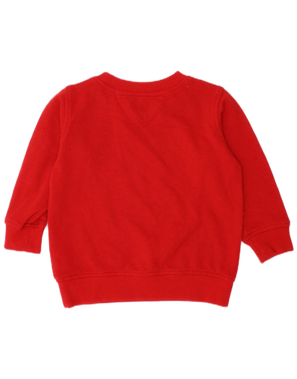 Moletom Tommy Hilfiger para bebês meninas com estampa gráfica 18-24 meses algodão vermelho