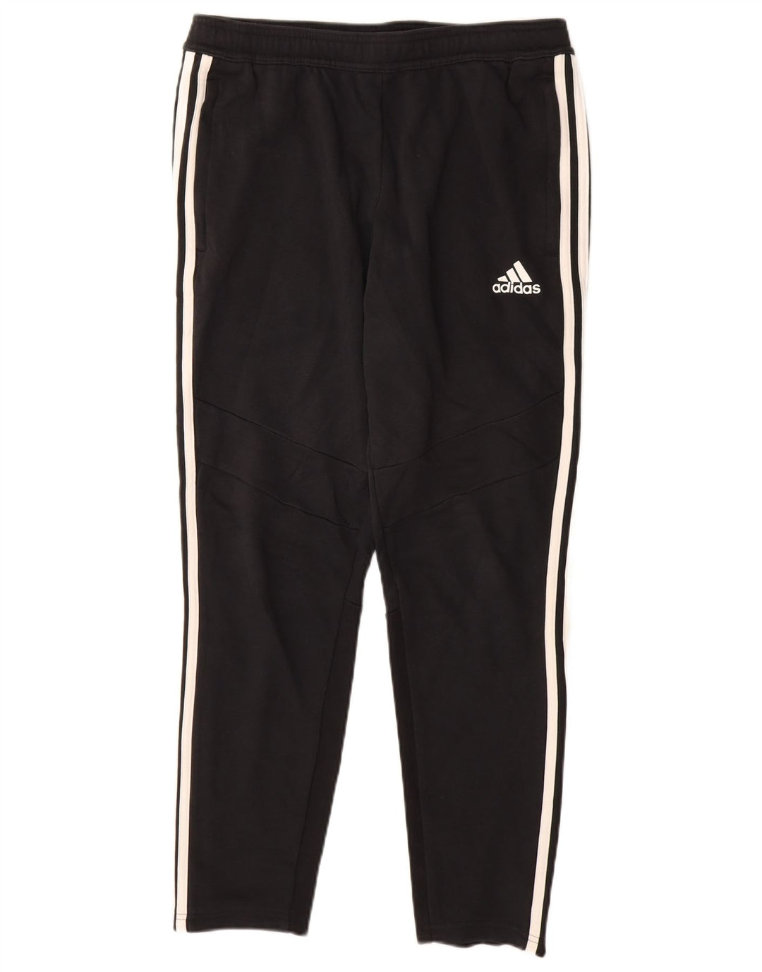 Calças de treino masculinas ADIDAS de algodão preto médio