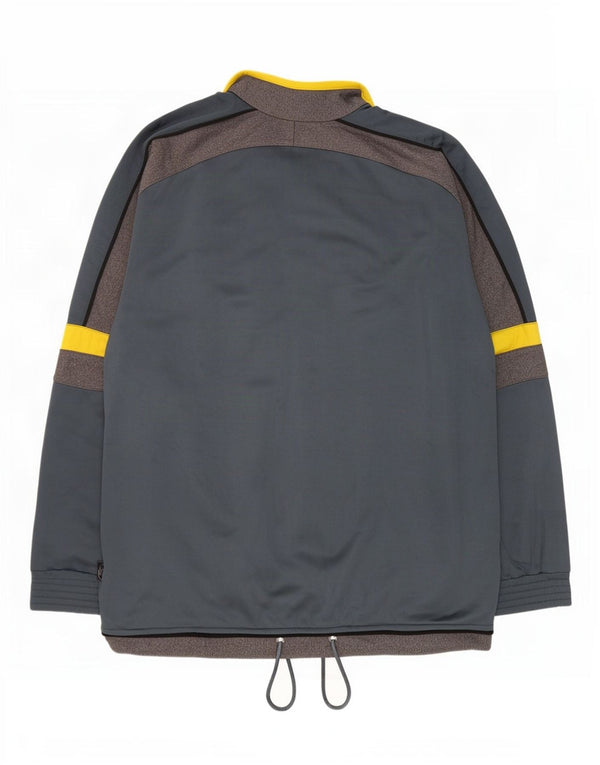 Brugi Mens Graphic Tracksuit Top Jaqueta XL Cinza Colourblock Poliéster