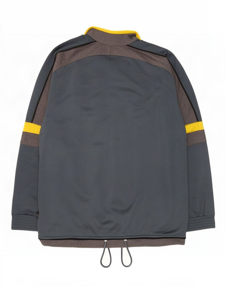 Brugi Mens Graphic Tracksuit Top Jaqueta XL Cinza Colourblock Poliéster
