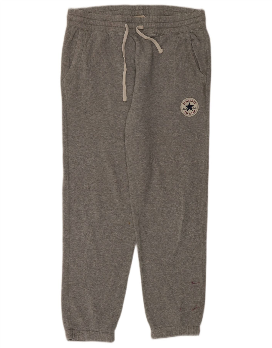 Calça de treino masculina Converse Joggers cinza médio algodão