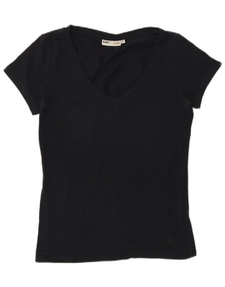 Camiseta feminina Lee UK 14 grande preta