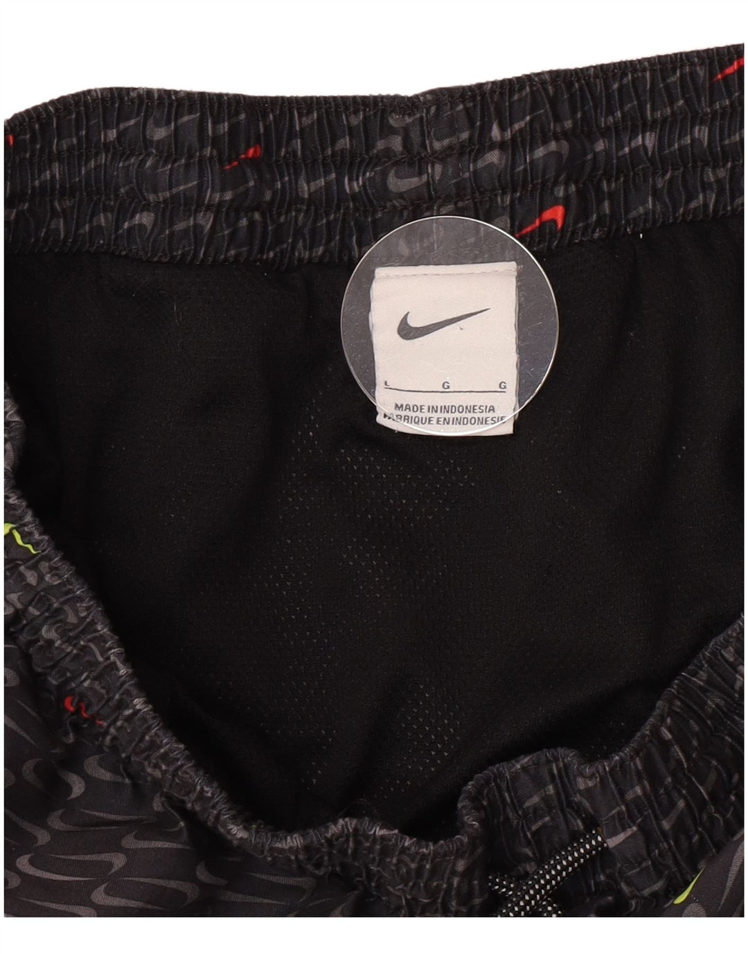 Shorts de natação Nike masculino gráfico grande cinza