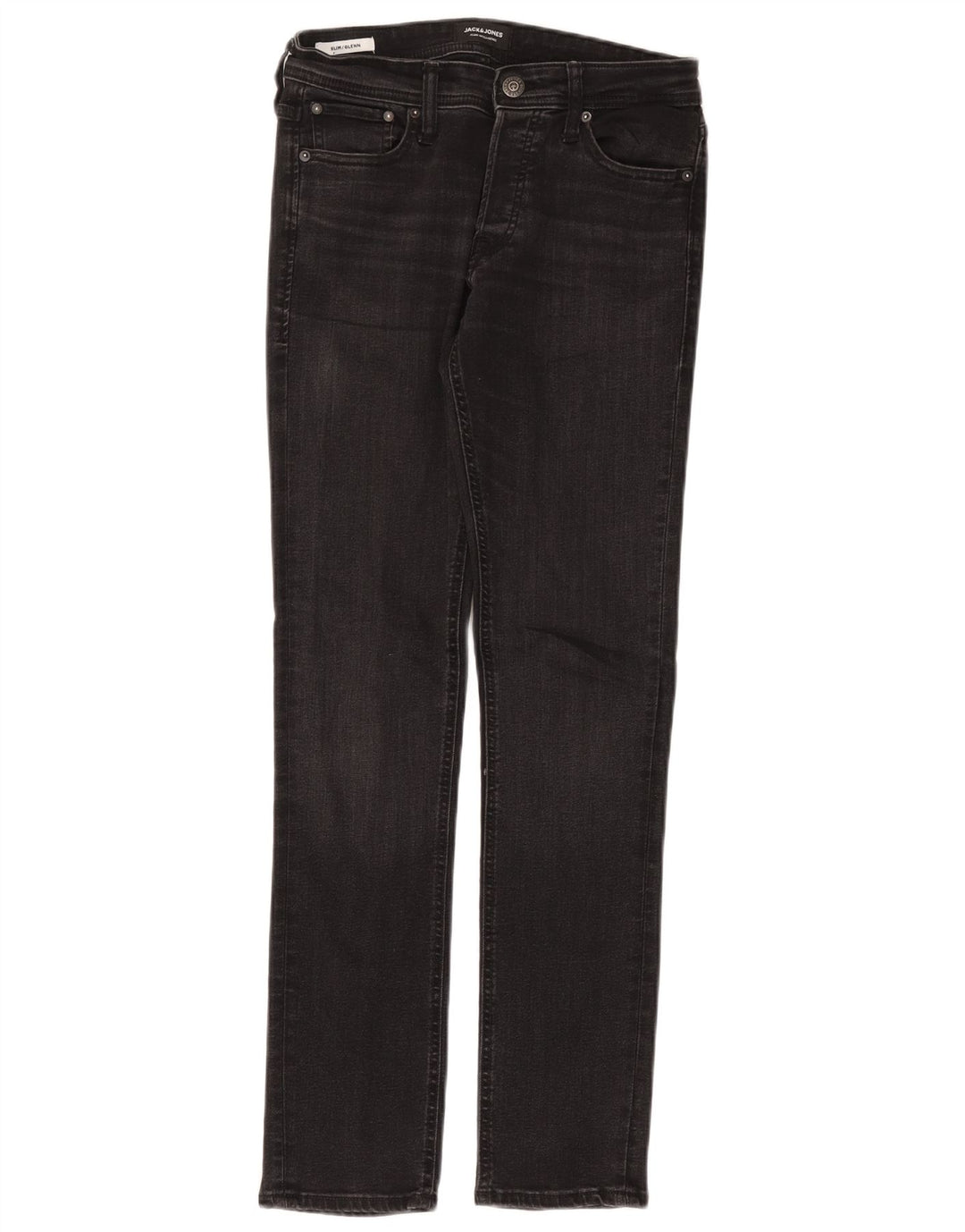 Jack & Jones Masculino GLENN Slim Jeans W30 L32 Algodão Cinza