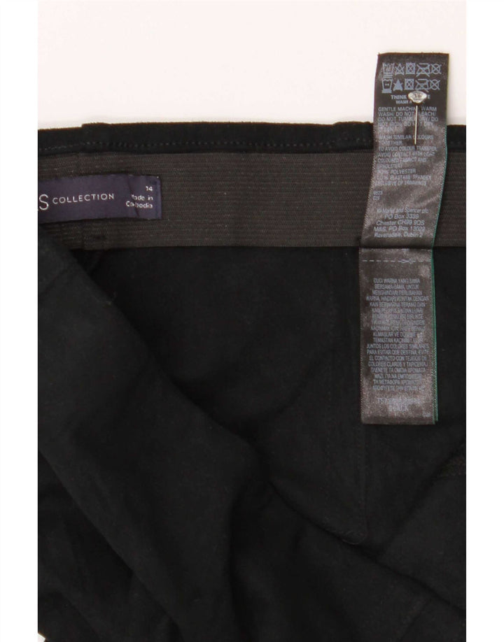 Leggings femininos Marks & Spencer UK 14 poliéster preto grande