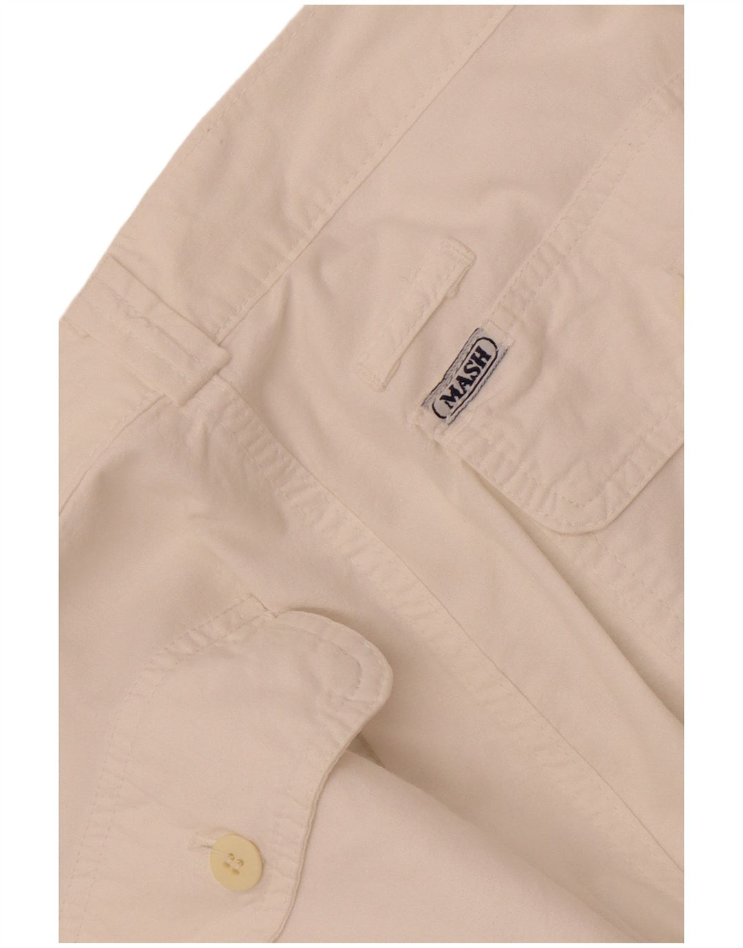 Calça Chino Masculina Reta Mash W30 L32 Branca