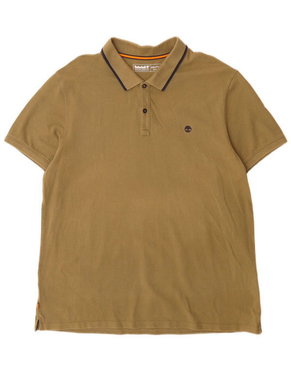 Camisa polo masculina Timberland Slim Fit 2XL cáqui