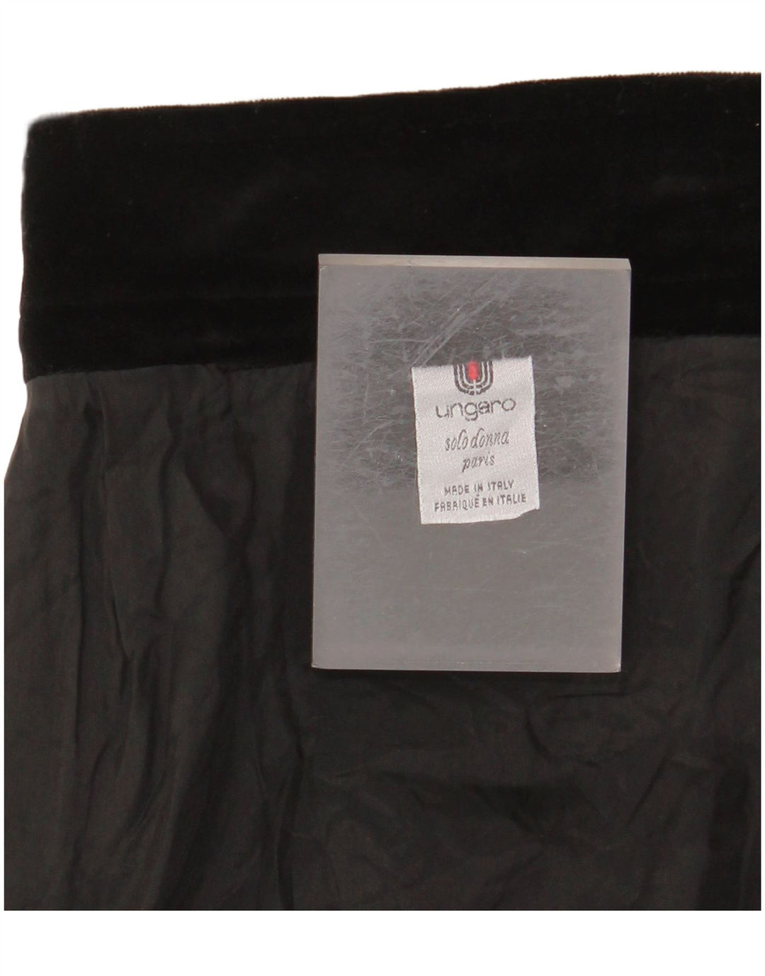 Saia reta feminina UNGARO W30 médio preto