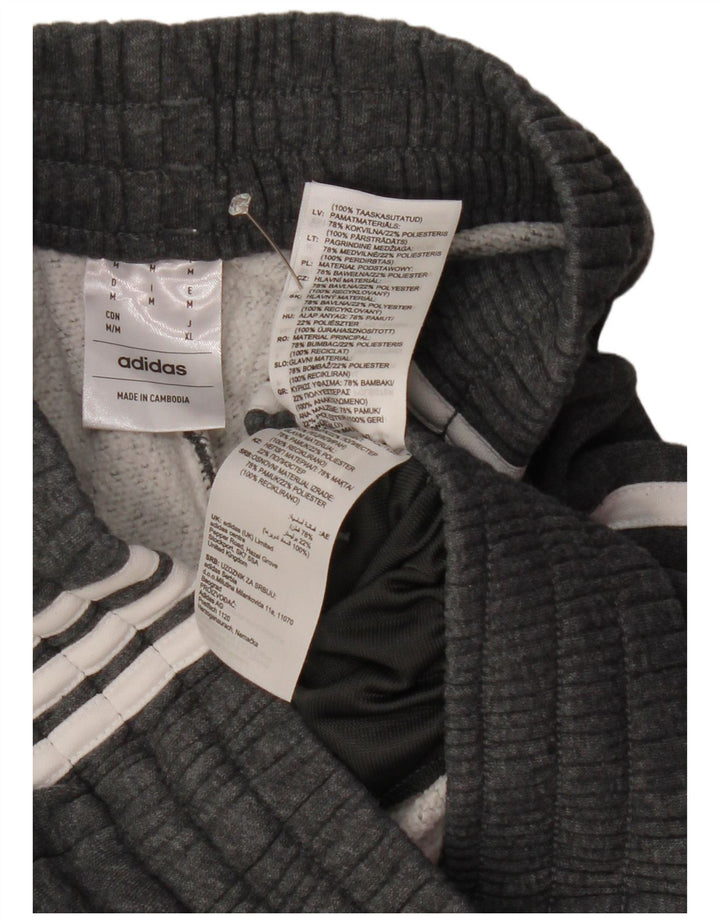 Calça de treino masculina Adidas Joggers cinza médio algodão