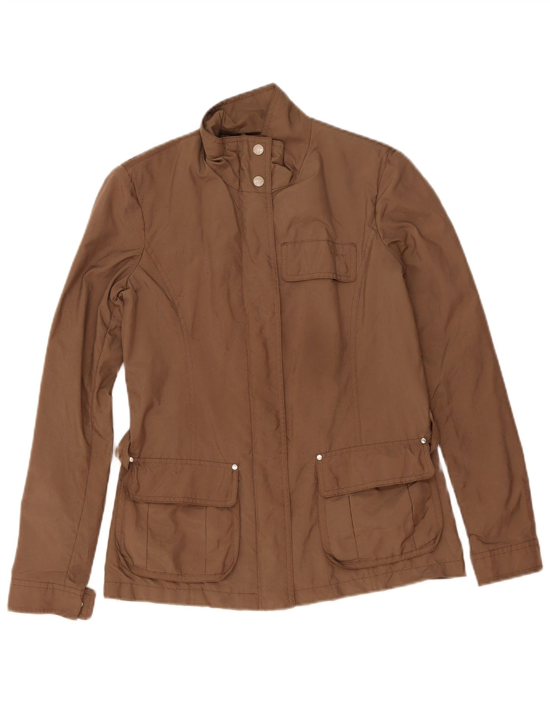 Geox Womens Respira Utility Jacket UK 8 Pequeno Poliéster Marrom