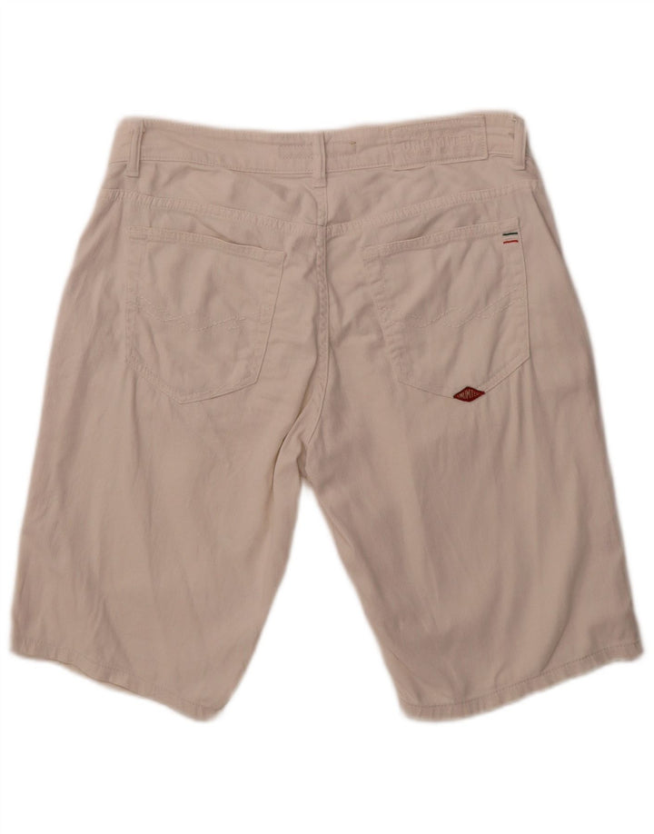 Shorts jeans feminino UNLIMITED W33 algodão branco médio