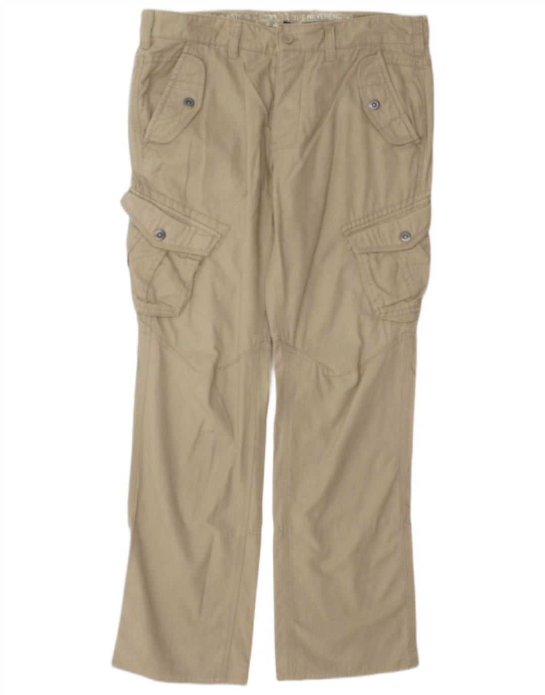 Calça cargo reta masculina vintage W35 L32 bege
