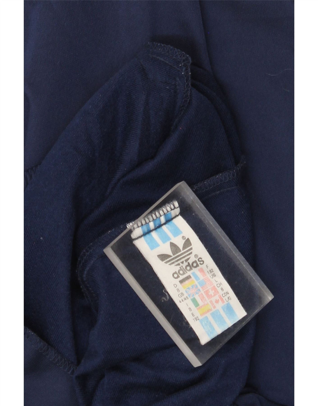 Adidas Mens Tracksuit Top Jacket UK 44/46 Grande Azul Marinho Poliéster