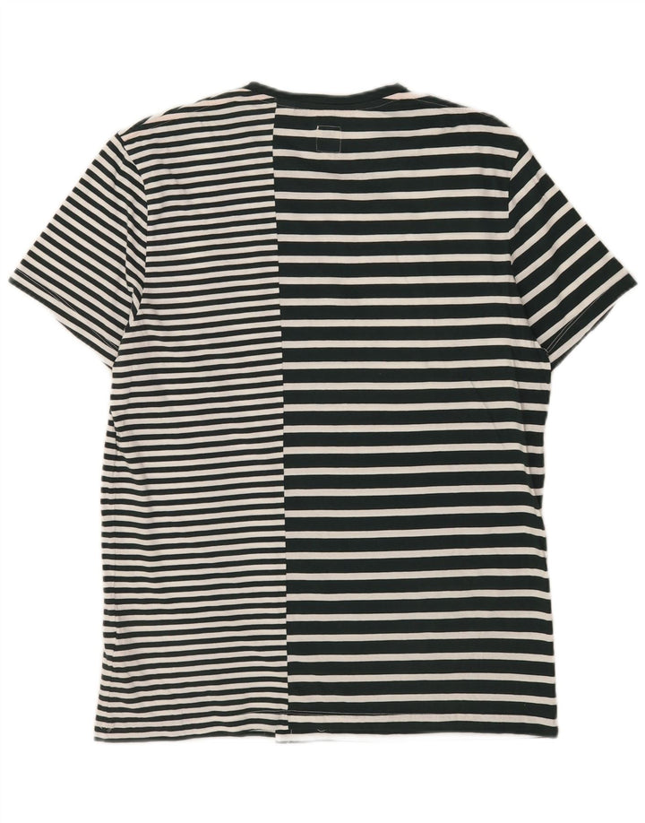 Camiseta masculina Jack Wills Top médio de algodão listrado branco