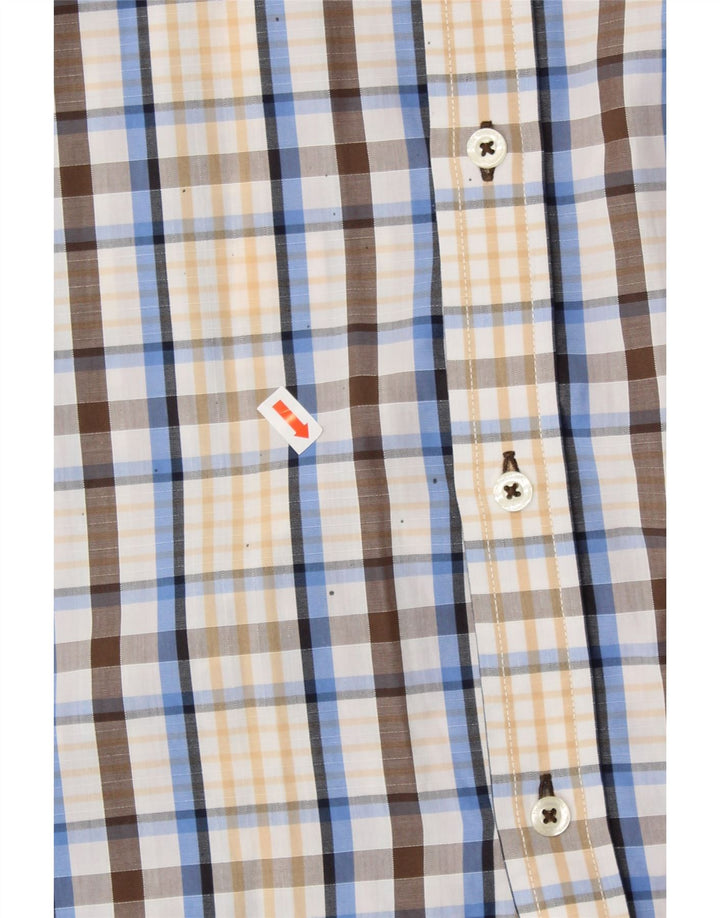 Camisa masculina de manga curta BEN SHERMAN grande algodão xadrez multicolorido