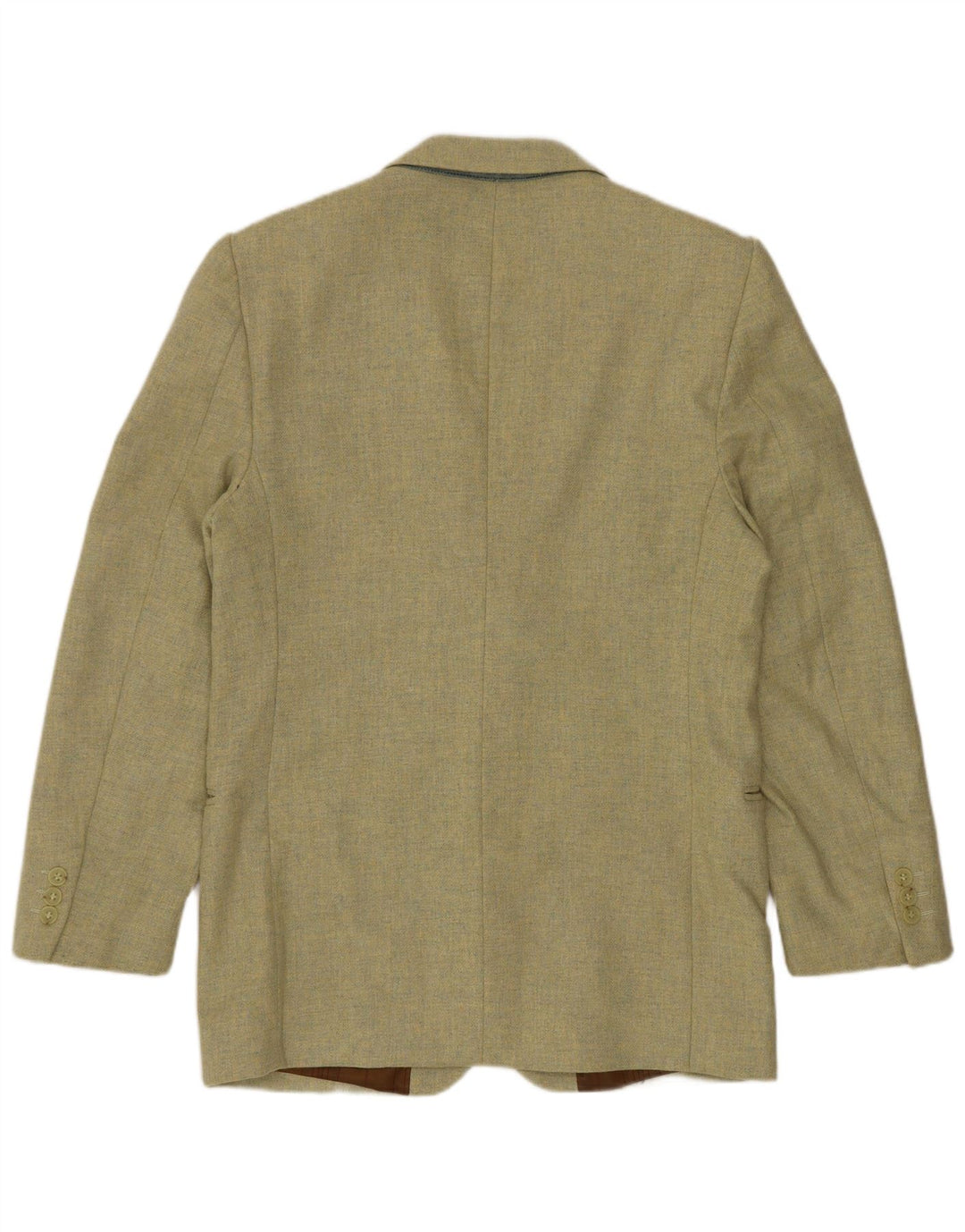 Jaqueta blazer masculina VINTAGE com 3 botões IT 46 pequena lã verde