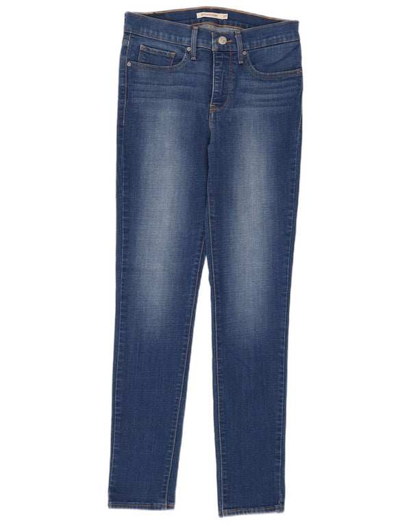 Levi's Womens 311 Shaping Skinny Jeans W27 L30 Blue Cotton