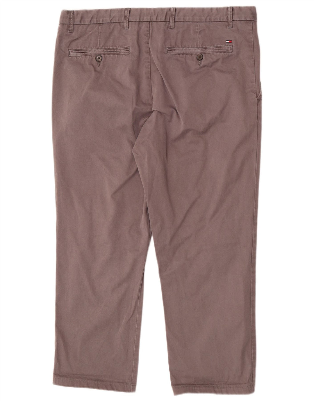 Calças cortadas masculinas Tommy Hilfiger W36 L25 algodão cinza