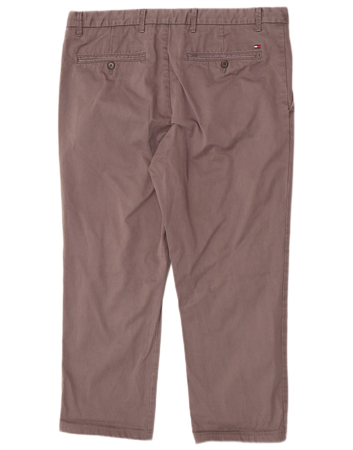 Calças cortadas masculinas Tommy Hilfiger W36 L25 algodão cinza