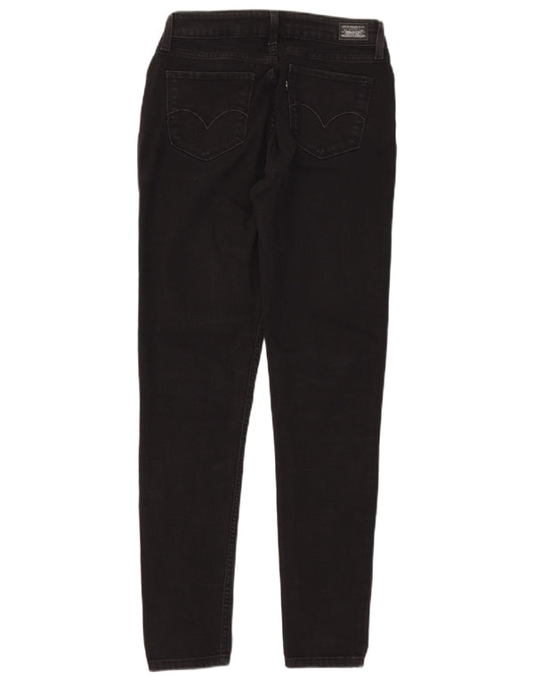 Calça jeans feminina Levi's Jegging skinny W28 L30 algodão preto