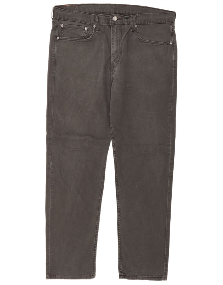 Calça jeans masculina Levi's 502 Tapered W38 L32 cinza algodão