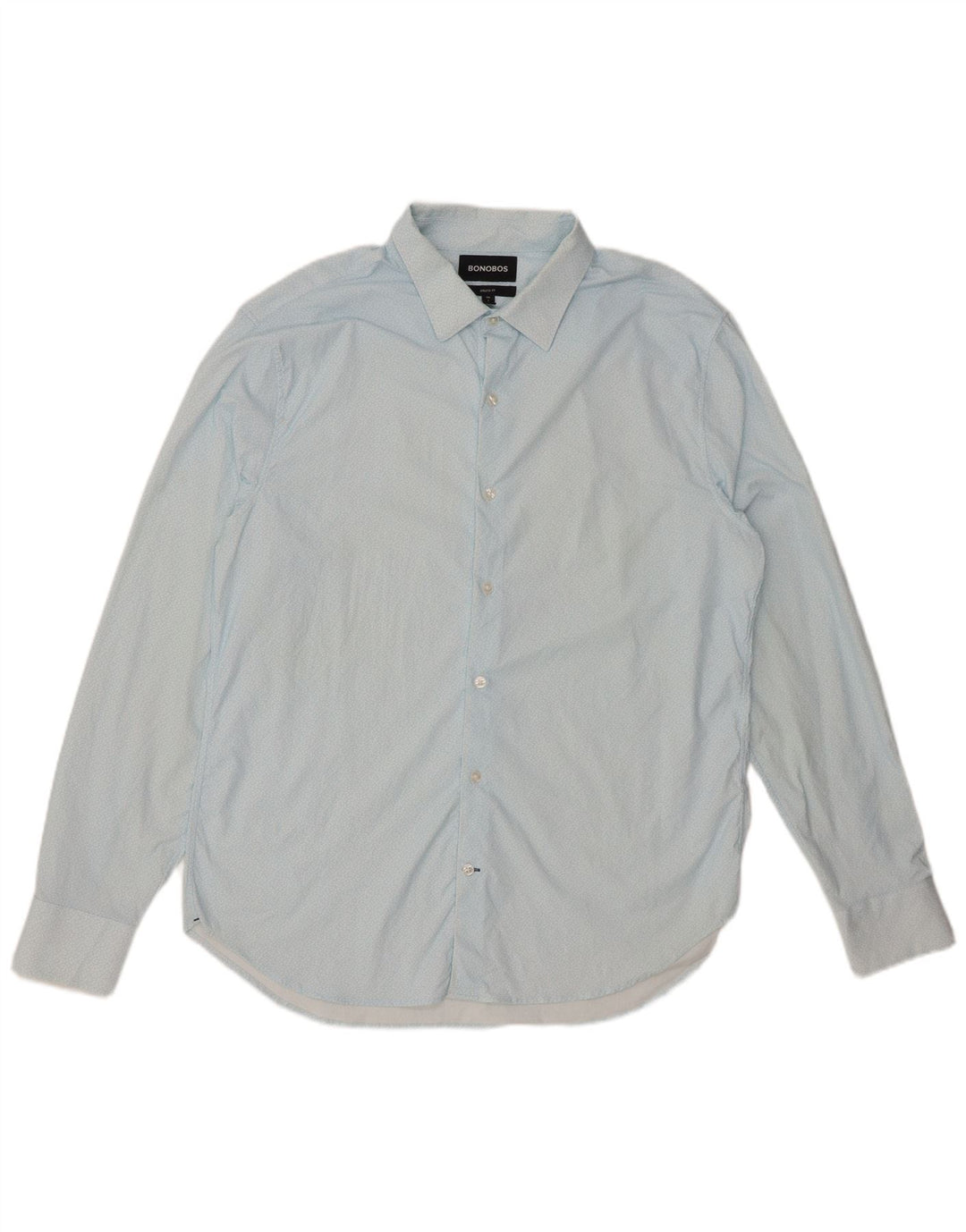 Camisa masculina de ajuste atlético BONOBOS grande nylon manchado azul