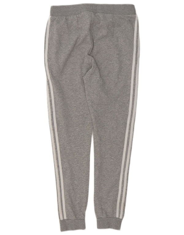 Adidas meninos calças de treino joggers 13-14 anos cinza algodão
