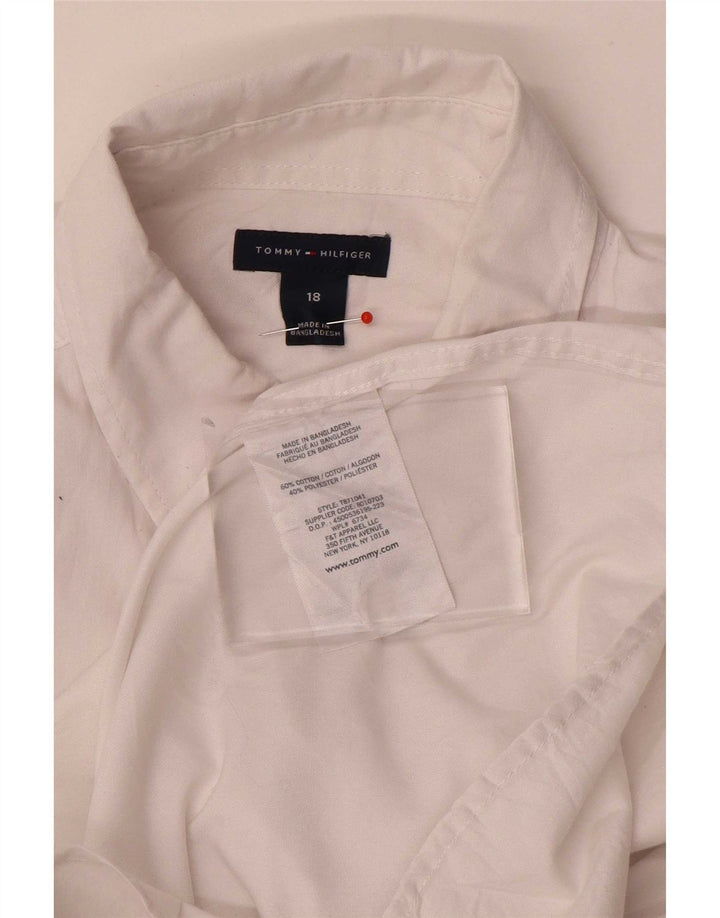 Camisa masculina Tommy Hilfiger 15-16 anos algodão branco