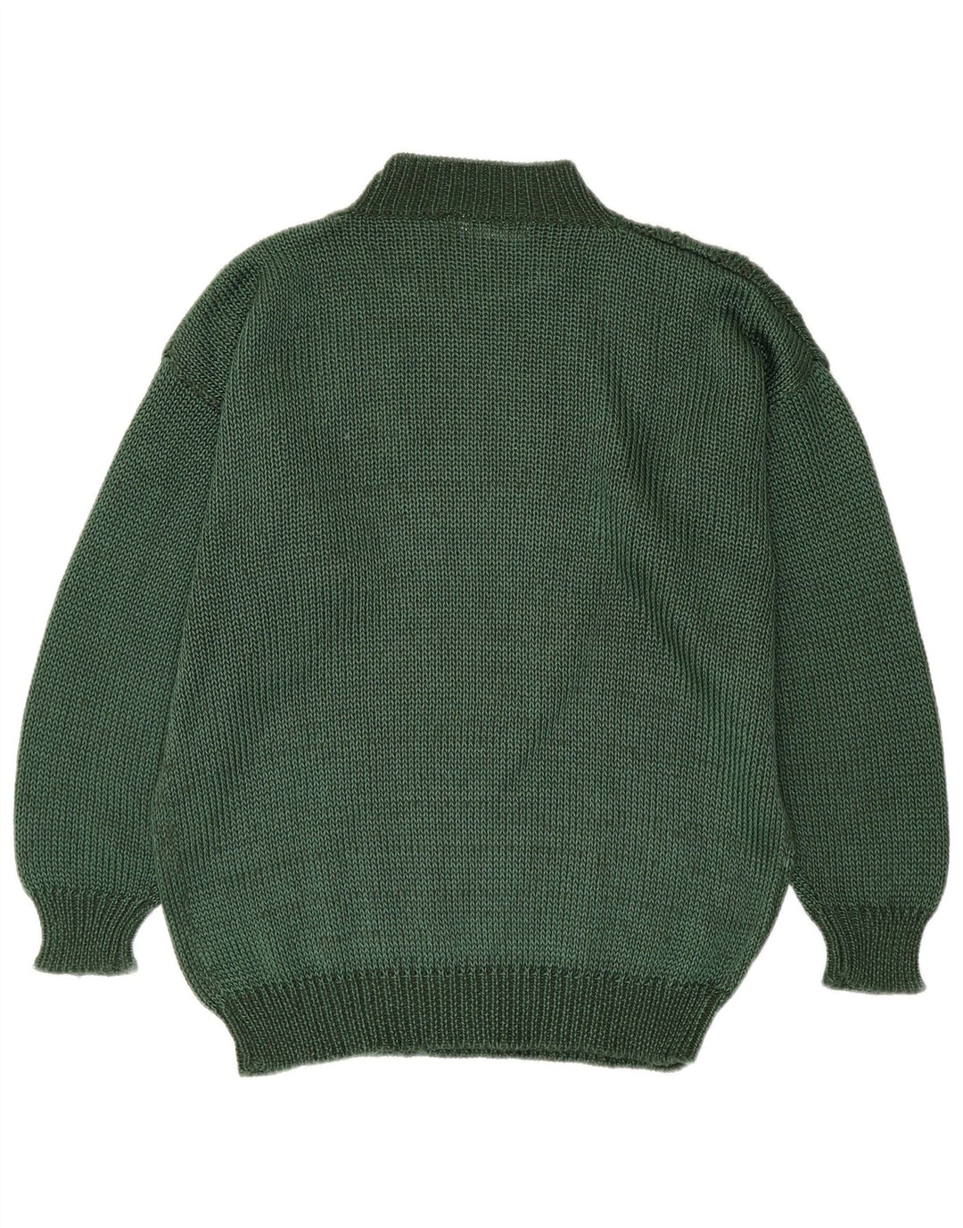 Suéter masculino Toplike com gola tartaruga tamanho 40 verde médio Argyle/Diamante