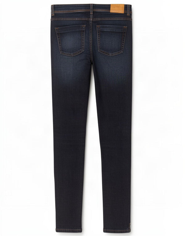 Zara Womens Z1975 Crop Skinny Jeans EU 38 Pequeno W28 L26 Azul Marinho