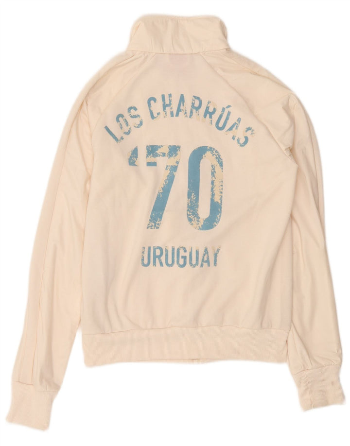 Jaqueta Puma Feminina Graphic Tracksuit UK 6 XS Poliéster Branco