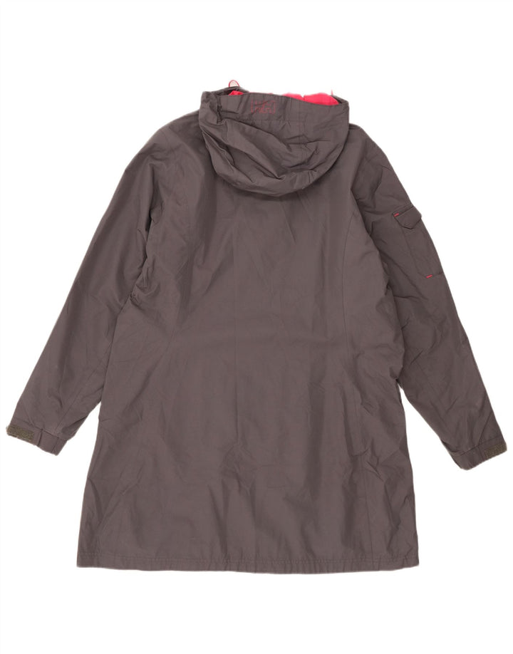 Capa de chuva com capuz feminino Helly Hansen UK 18 XL cinza poliéster
