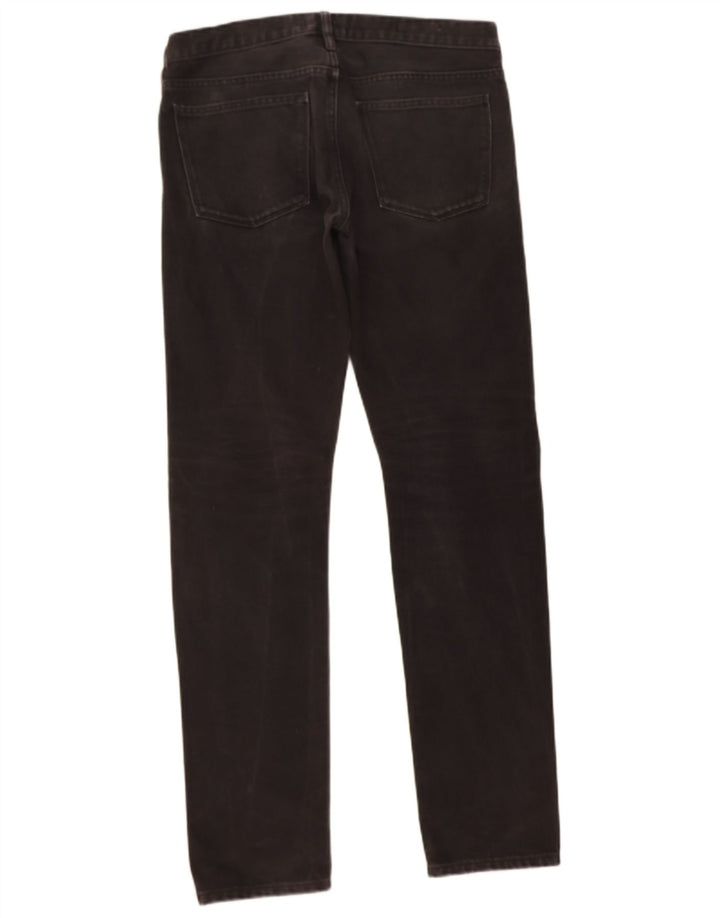 Jeans REISS feminino slim cônico W32 L33 algodão preto