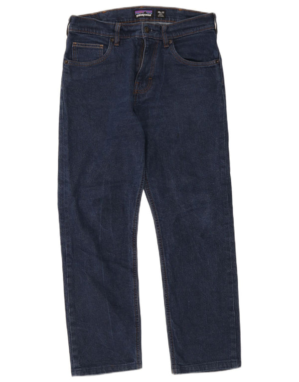 Calça jeans reta masculina Patagonia W30 L27 algodão azul