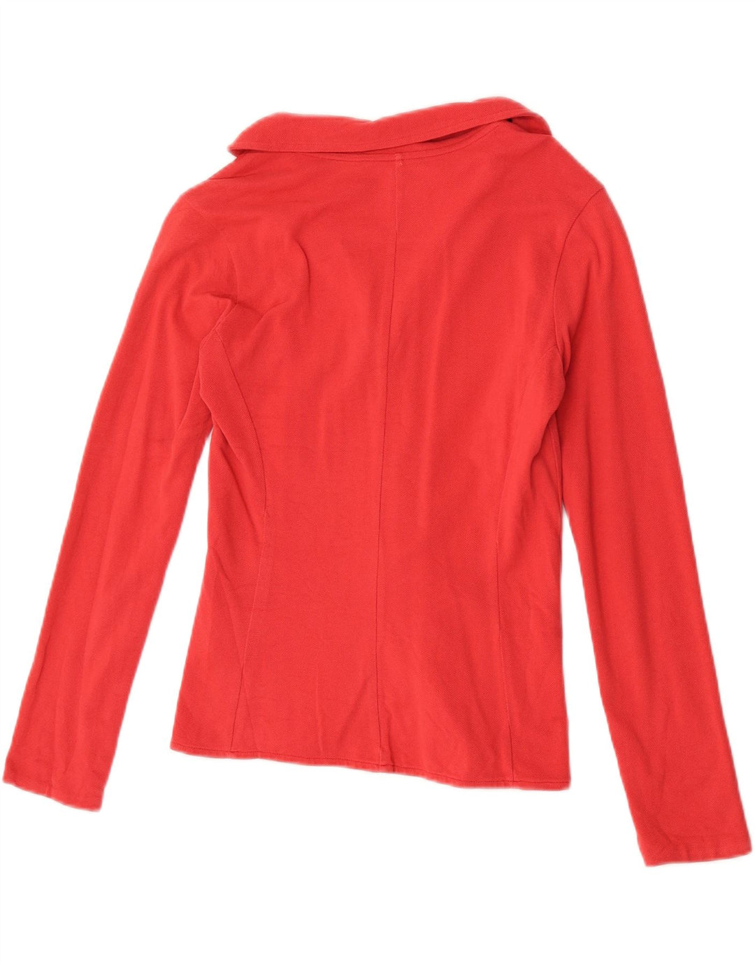 Jaqueta blazer feminina Kappa com 3 botões Reino Unido 10 pequeno algodão vermelho