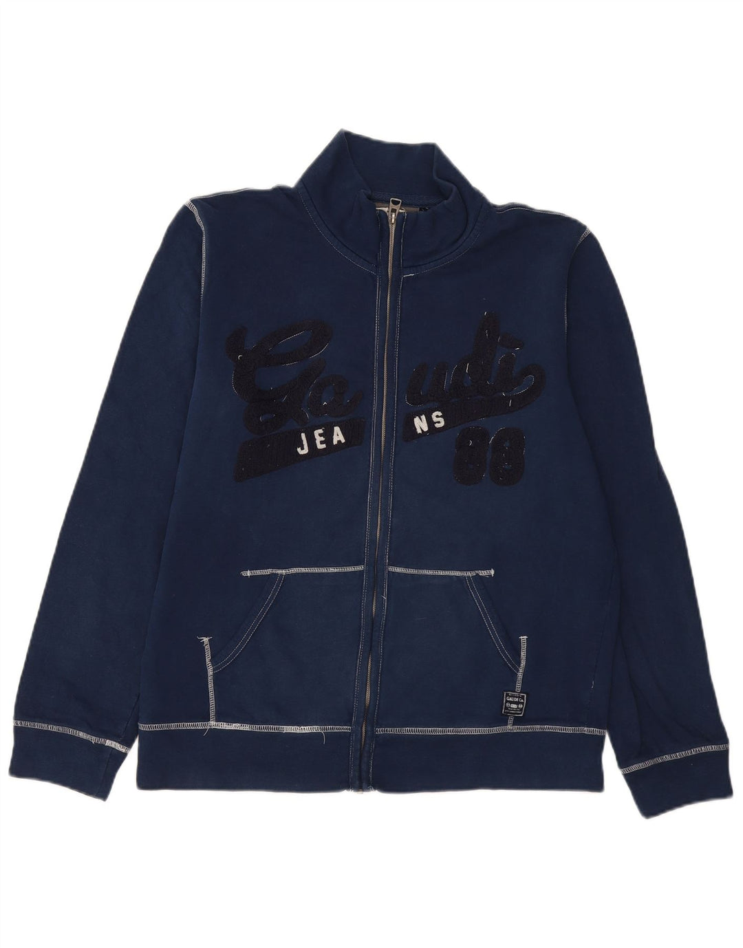 Jaqueta feminina GAUDI com agasalho gráfico UK 20 2XL azul marinho