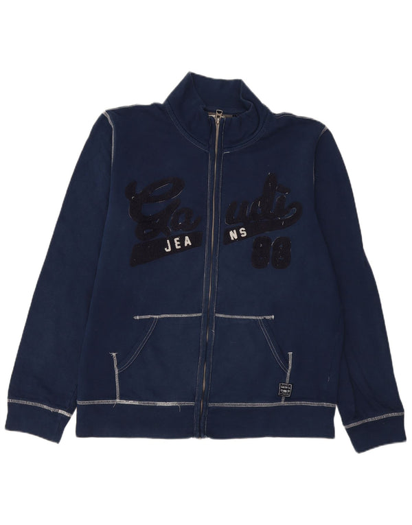 Jaqueta feminina GAUDI com agasalho gráfico UK 20 2XL azul marinho