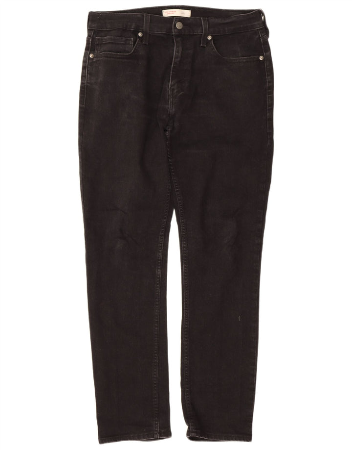 Levi's Mens Signature Slim Jeans W33 L30 Algodão Preto