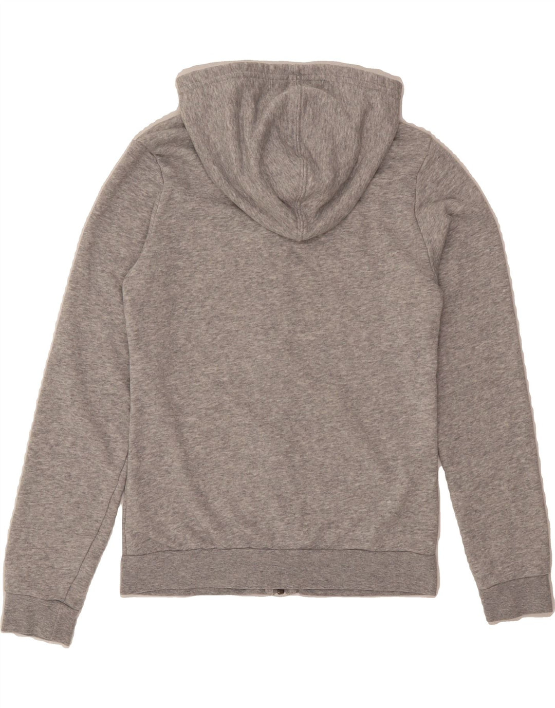 ADIDAS Girls Graphic Zip Hoodie Sweater 11-12 Years Grey Cotton Vintage Adidas and Second-Hand Adidas from Messina Hembry 