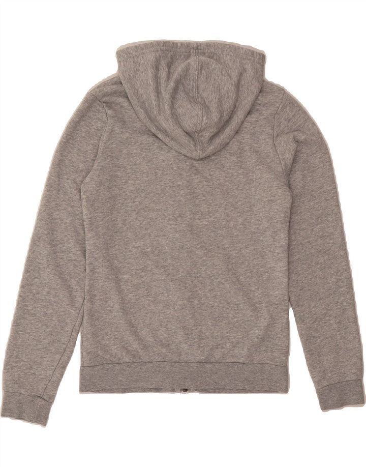 ADIDAS Girls Graphic Zip Hoodie Sweater 11-12 Years Grey Cotton Vintage Adidas and Second-Hand Adidas from Messina Hembry 