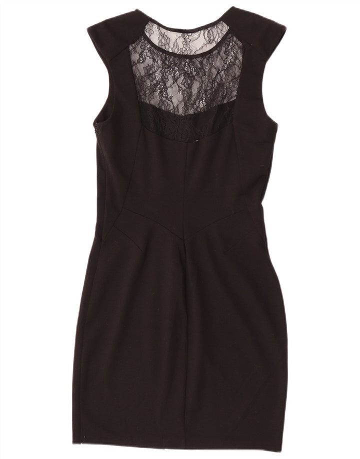 Vestido bainha feminino Oasis UK 12 poliéster preto médio