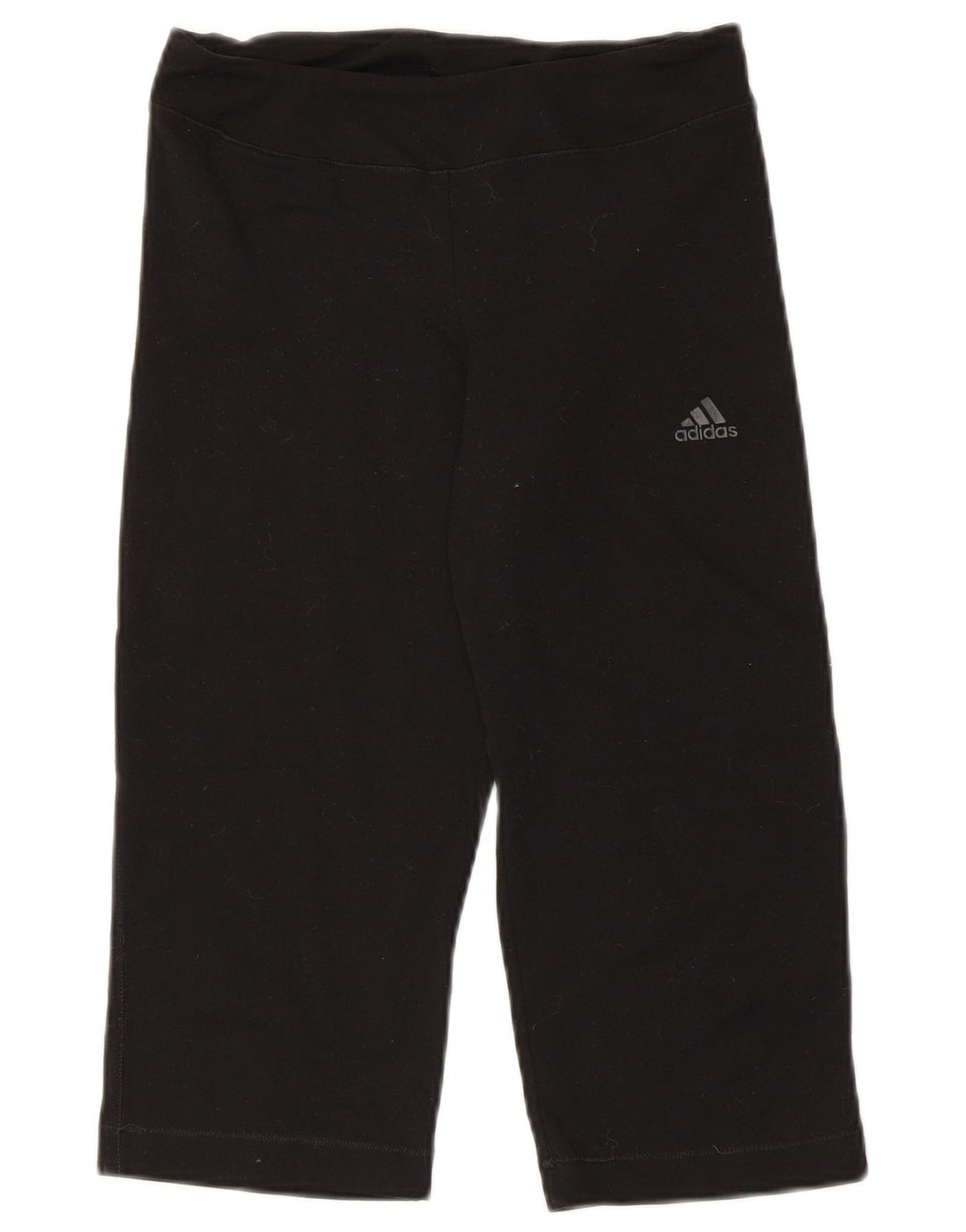Adidas Womens Climalite Capri Calças de treino UK 12 Médio Preto