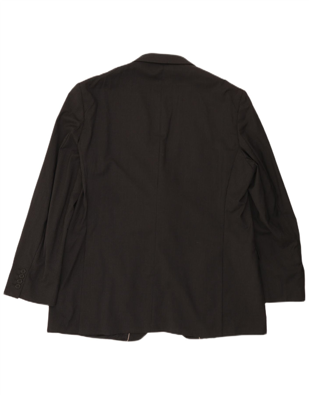 Jaqueta blazer masculina de 2 botões MARKS & SPENCER Reino Unido 38 risca de giz preta média
