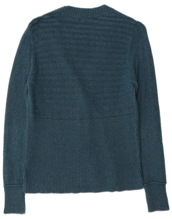 Suéter Cardigan Feminino White Stuff UK 10 Nylon Verde Pequeno