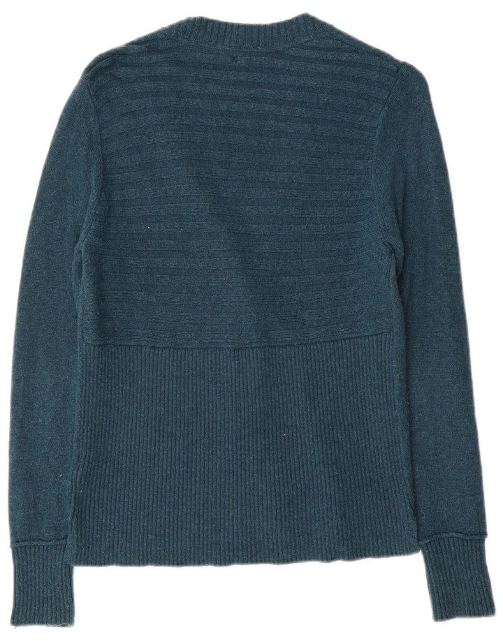 Suéter Cardigan Feminino White Stuff UK 10 Nylon Verde Pequeno