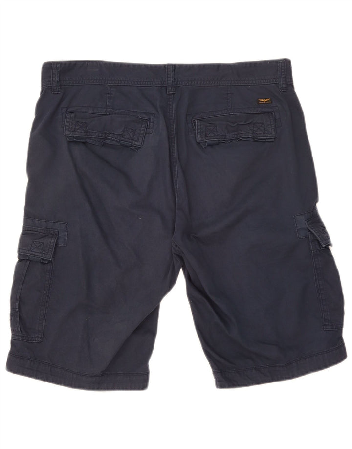 Shorts cargo masculino Pme Legend W34 grande algodão azul marinho