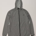 Suéter masculino Russell Athletic Dri-Power Zip com capuz grande poliéster cinza