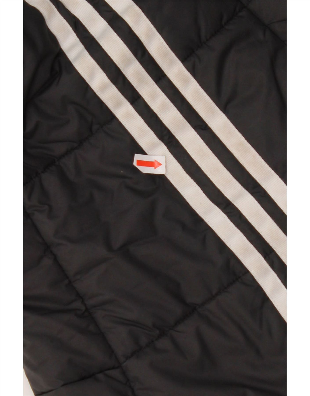 Jaqueta acolchoada com capuz feminina ADIDAS UK 8 pequena poliéster preto