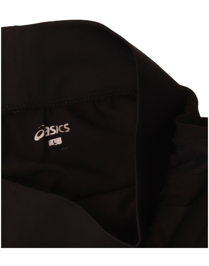 Shorts esportivos femininos Asics UK 14 grande poliéster preto